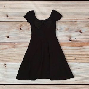 H&M Black Knit Dress with Bow